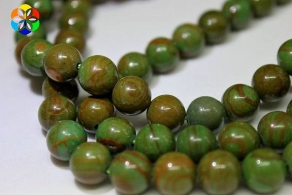 Afrika Turkuazı Taşı Dizi 8mm