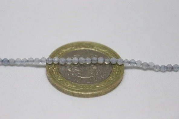 Akuamarin Taşı Dizi 2mm - Resim 2