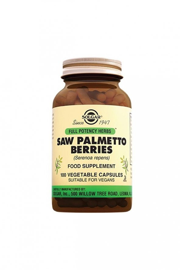 Solgar Saw Palmetto Berries 100 Kapsül ürün görseli 1
