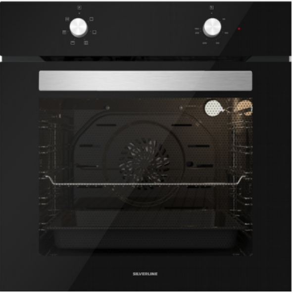 Silverline Siyah Cam Ankastre Set 3420 - CS5335B01 - BO6501B01 - Resim 3