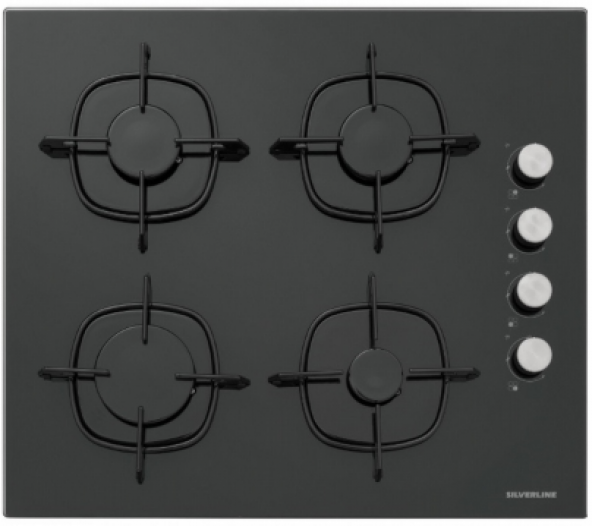 Silverline Siyah Cam Ankastre Set 3420 - CS5335B01 - BO6501B01 - Resim 4