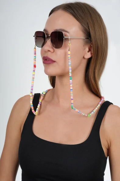 Fimo Meyveli Gözlük Zinciri - Kolye - Bileklik