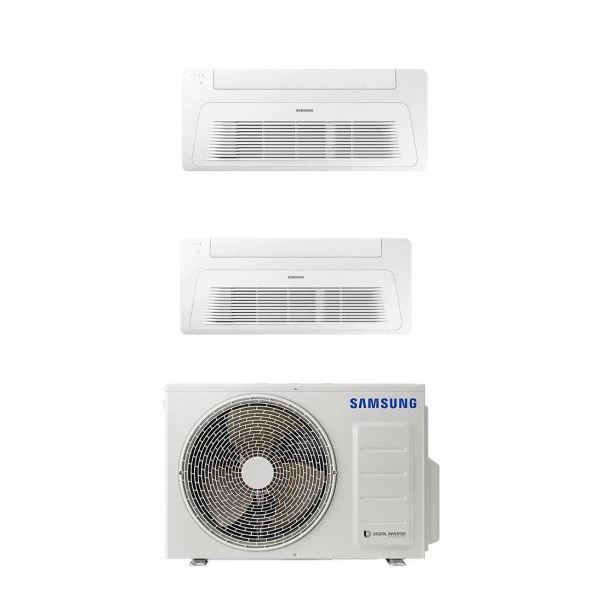 Samsung Wind Free Multi Tek Yön Kaset 1+2 Sistem (AJ050TXJ2KH/EA) 2x12000 Btu İç 5,2 kw Dış Ünite ürün görseli
