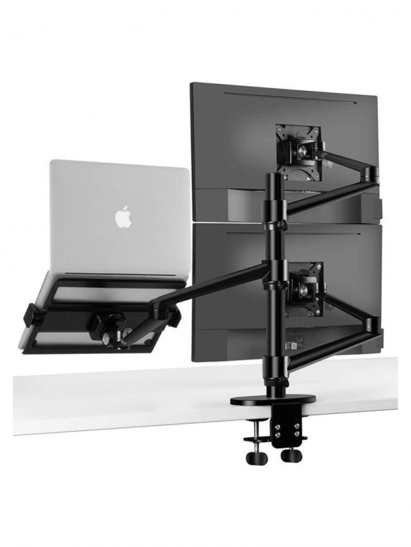 NPO STD7093 10"-27" Notebook Stand ve Vesa Monitör Tutucu Çift Kol - 2