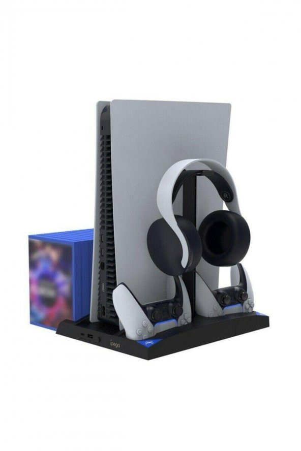 Ps5 Fanlı Stand Playstation 5 Uyumlu Soğutuculu 6in1 - 1
