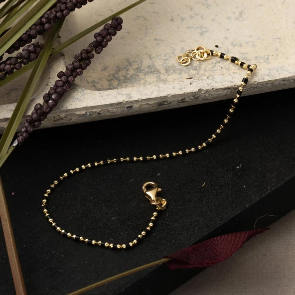 Siyah Mineli Trend Altın Set Takımı - Resim 6