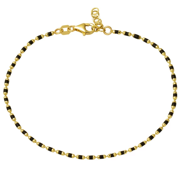 Siyah Mineli Trend Altın Set Takımı - Resim 5