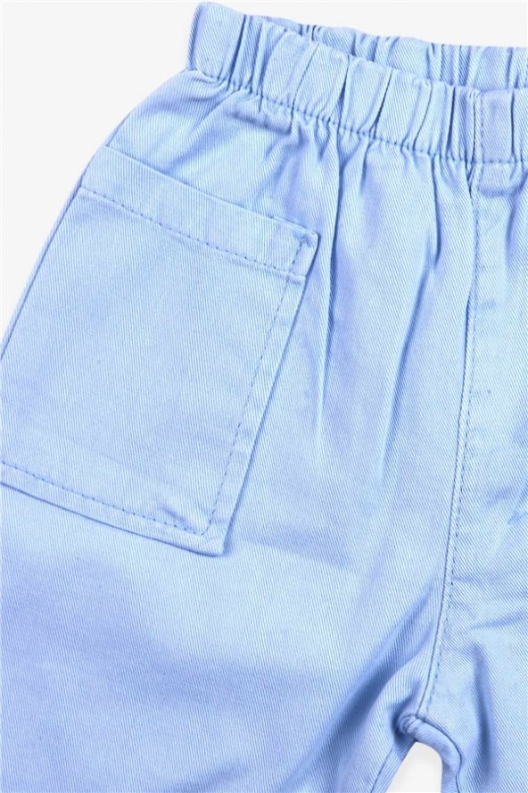 Erkek Bebek Çiçek Desenli Şort Takımı Ekru Modi (9 Ay-5 Yaş) - 4