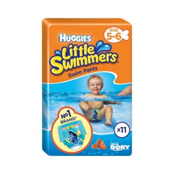 Huggies Little Swimmer Mayo Bez 5-6 Beden 12-18 kg Disney Dory Temalı Havuz Deniz Bebek Bezi Büyük Boy - 8