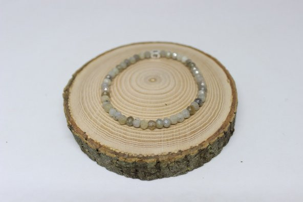 Labradorit Taşı Bileklik Faset Kesim Rondela 4.5*3.5mm - Resim 4