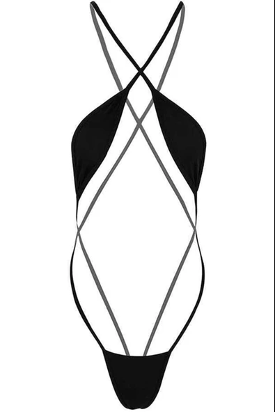 ASM0239 Bayan Siyah LeylalıHülyalı Sütyen Takım - 2