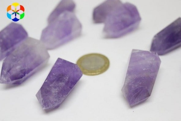 Ametist Taşı Piramit Uçlu - Resim 4