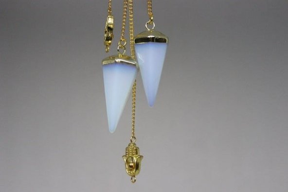 Opal Taşı Pandül Royal Quality Metal Kaplama - Resim 3