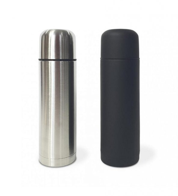 Bardak Kapaklı Deri Kılıflı 500 Ml Çelik Termos - 6
