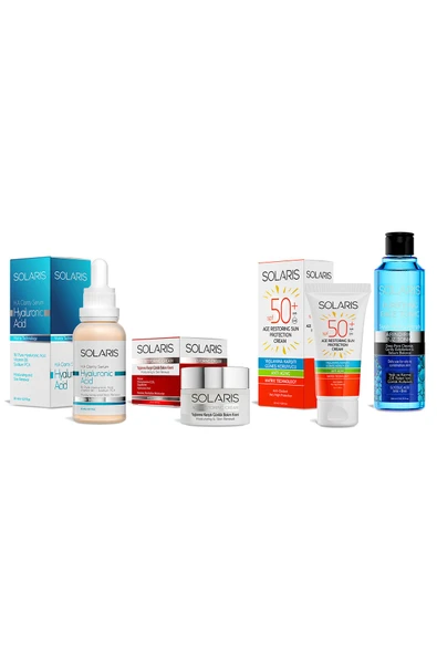 Solaris Avantaj Paketi Hyaluronic Acid Serum-Yaşlanma Karşıtı Krem-Yaşlanma Karşıtı Güneş Krem-Tonik - 2