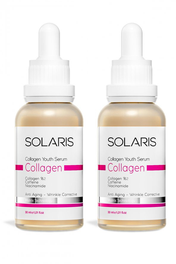 Solaris Collagen Cilt Bakım Serumu 30 ML x 2