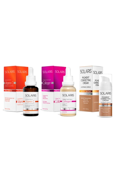 Solaris C Vitamin Cilt Serumu Ve Yaşlanma Karşıtı Kolajen Cilt Serumu Ve Aydınlatıcı Leke Kremi - 2