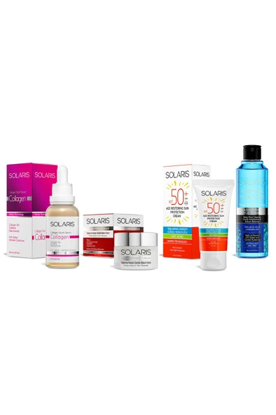 Solaris Avantaj Paketi Kolajen Youth Serum-Yaşlanma Karşıtı Krem-Yaşlanma Karşıtı Güneş Kremi-Tonik - 2