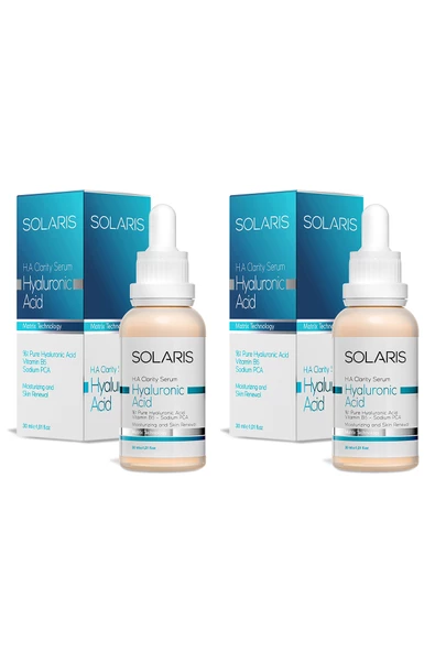 Solaris Nemlendirici Hyaluronik Asit Cilt Bakım Serumu 30 ml x 2 Adet (Hyaluronic Acid veVitamin B5) - 2