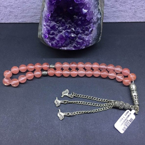 DOĞAL TAŞ KUVARS PEMBE 8MM F