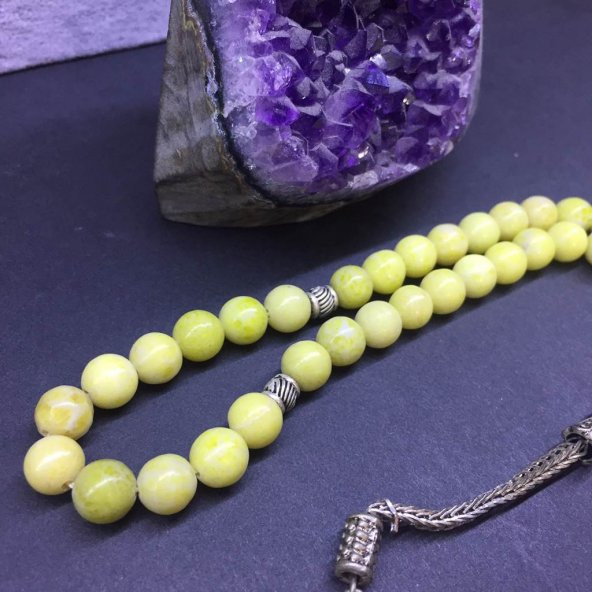 DOĞAL TAŞ JASPER SARI 8MM - 3