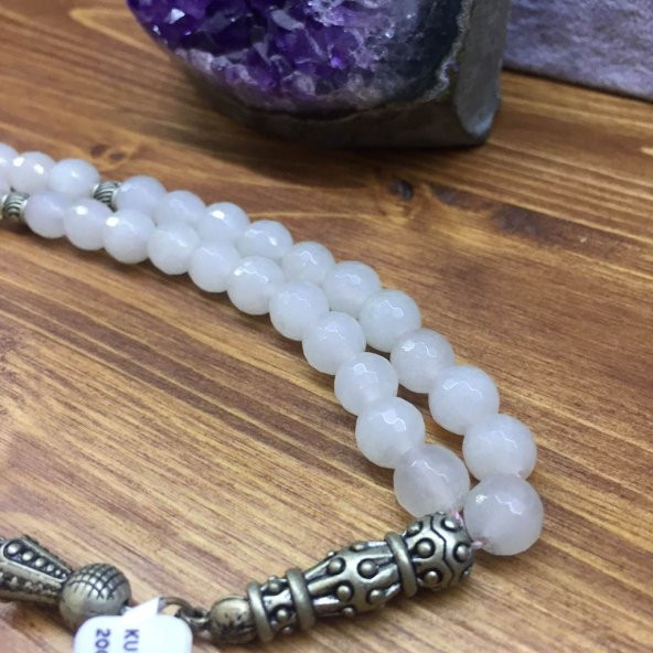 DOĞAL TAŞ KUVARS PEMBE 8MM - Resim 2