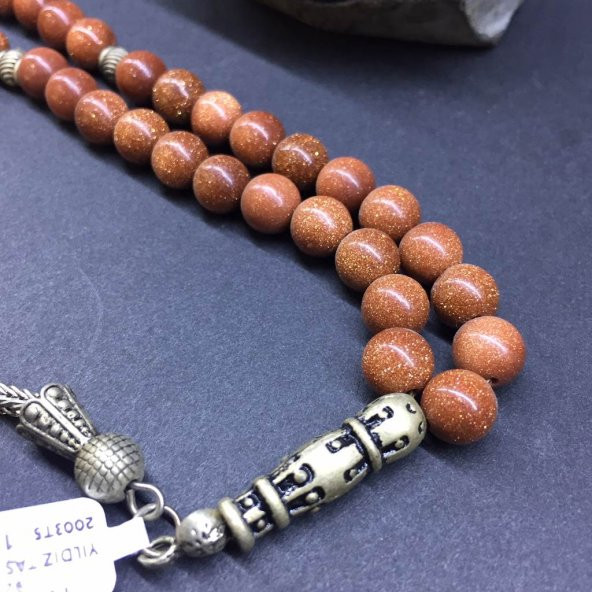 DOĞAL TAŞ YILDIZ TAŞI KAHVE 8MM - 2