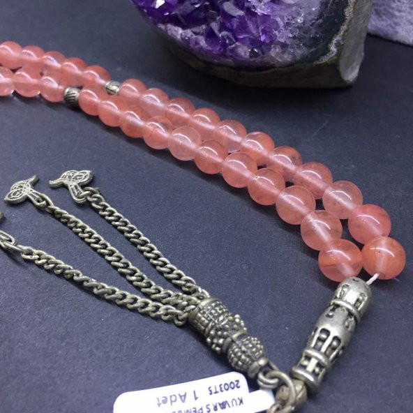 DOĞAL TAŞ KUVARS PEMBE 8MM F - 2