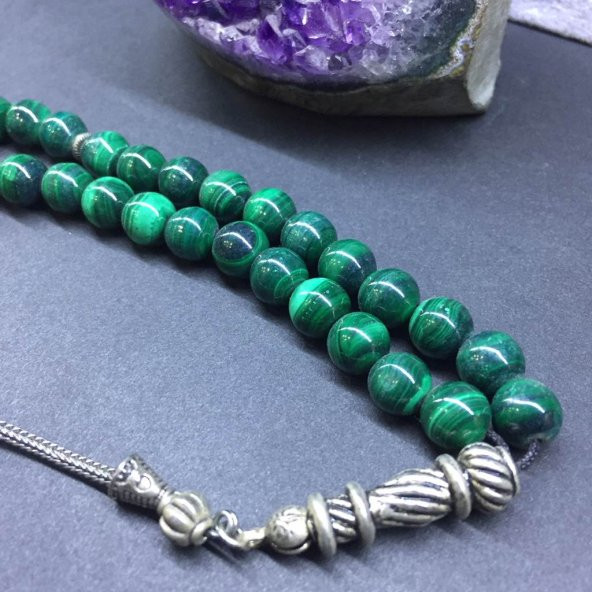 DOĞAL TAŞ MALAKİT 8MM - Resim 2