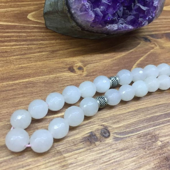 DOĞAL TAŞ KUVARS PEMBE 8MM - Resim 3