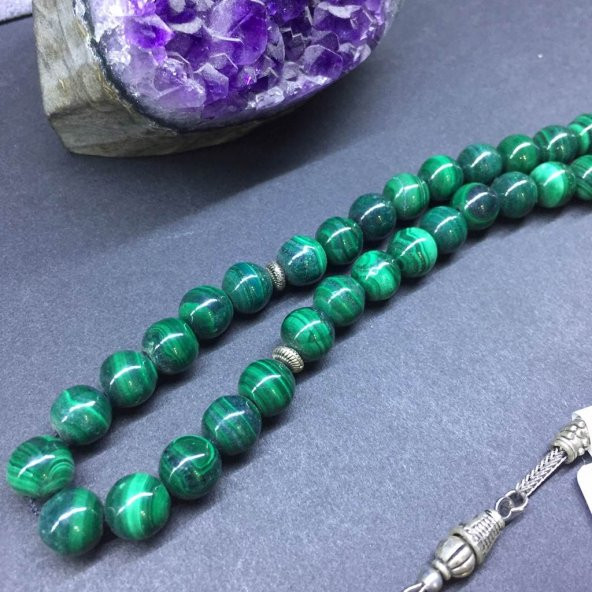 DOĞAL TAŞ MALAKİT 8MM - Resim 3