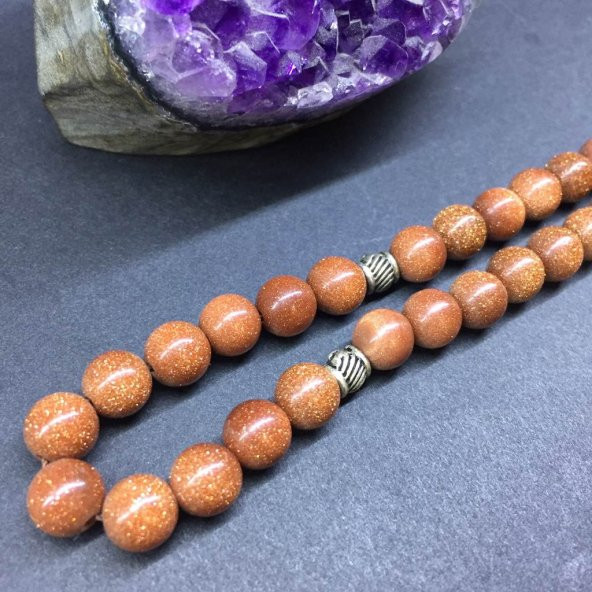 DOĞAL TAŞ YILDIZ TAŞI KAHVE 8MM - 3