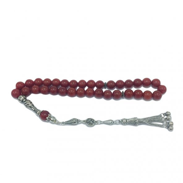 DOĞAL TAŞ AKİK KIRMIZI 10MM ürün görseli 1