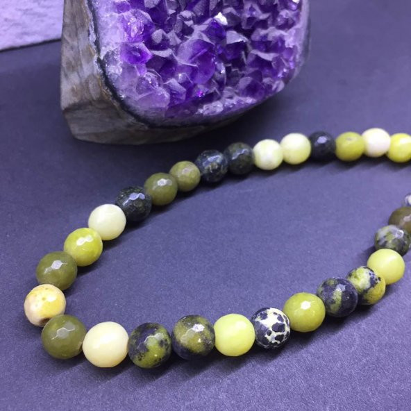 DOĞAL TAŞ YEŞİM 8MM F - 3