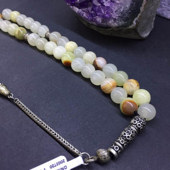 DOĞAL TAŞ ONİKS BEYAZ 8MM. - 2