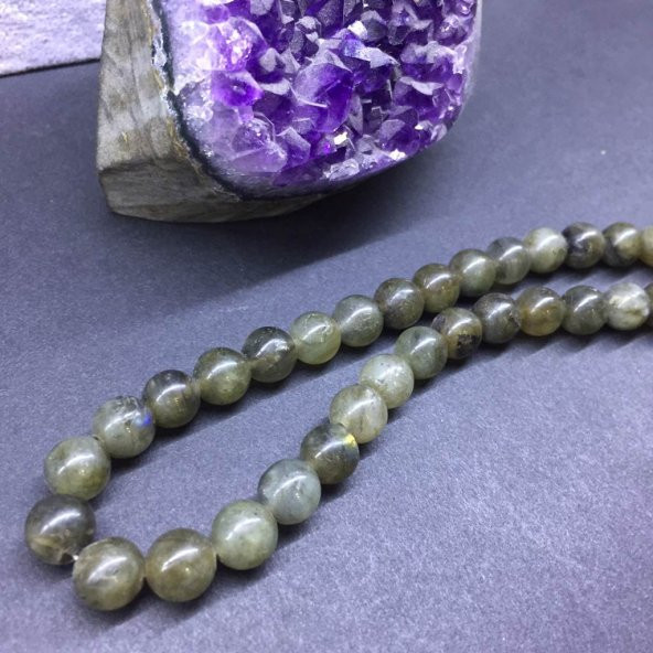 DOĞAL TAŞ LABRADORİT 8MM. - Resim 4