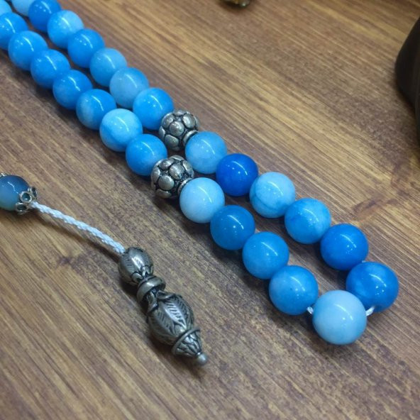 GÜMÜŞ LARİMAR GÜMÜŞ TESBİH 8MM