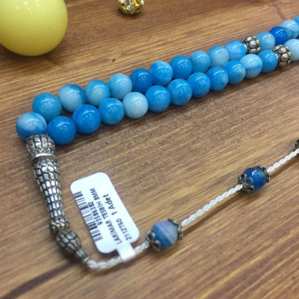 GÜMÜŞ LARİMAR GÜMÜŞ TESBİH 8MM - 2