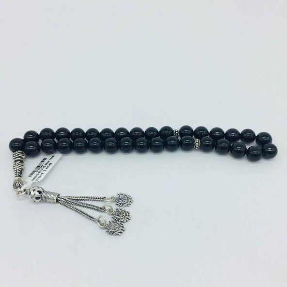 GÜMÜŞ ONİKS GÜMÜŞ 8MM TESBİH (1) - Resim 2