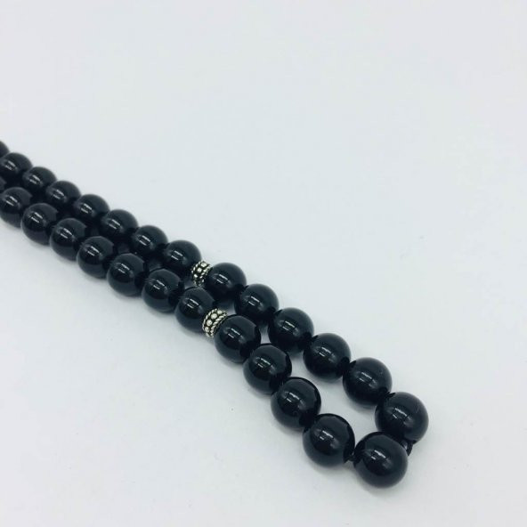 GÜMÜŞ ONİKS GÜMÜŞ 8MM TESBİH (1) - Resim 3