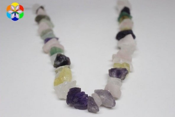 Ametist - Pembe Kuvars - Aventurin - Kristal Kuvars - Sitrin Taşları Karışık Ham Parçalar Dizi - Resim 2