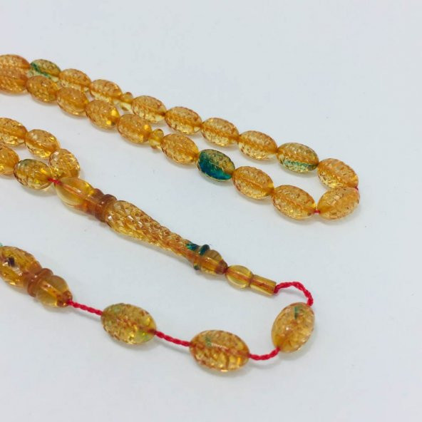 KEHRİBAR SIKMA KHR 33 7X11 TESBİH (İŞLEMELİ1) - Resim 2