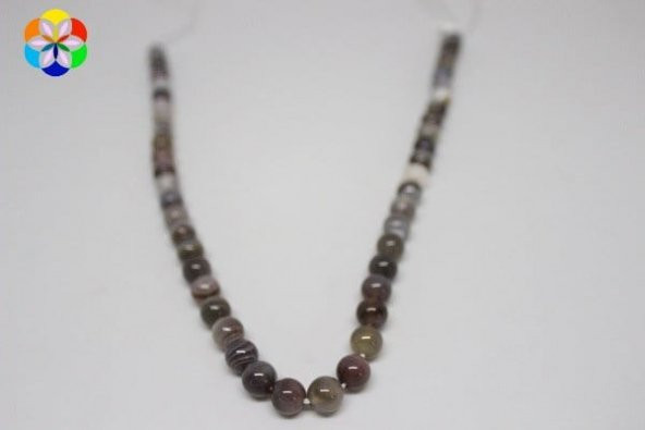 Botswana Akik Taşı Dizi 8mm ürün görseli