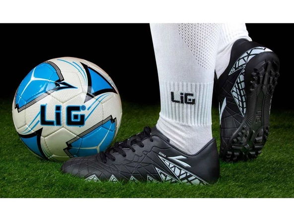 Lig Halı Saha Ayakkabısı Siyah 56 Soma-H - 4