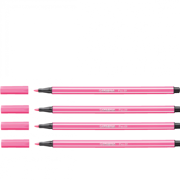Stabilo Keçe Uçlu Boya Kalemi 1 MM Açık Pembe (10 lu paket) 68/17