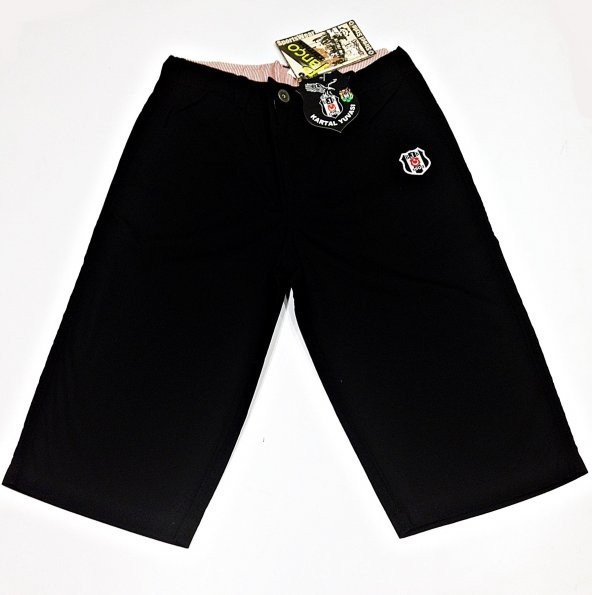 Beşiktaş Orijinal  Keten Fermuarlı ÇOCUK Kapri - 4