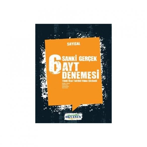 Okyanus Yayınları AYT Sayısal Sanki Gerçek 6 lı Deneme