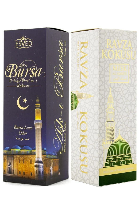 Medine Ravza Kokusu Ve Bursa Ulu Cami Kokusu Sprey 400 Ml.