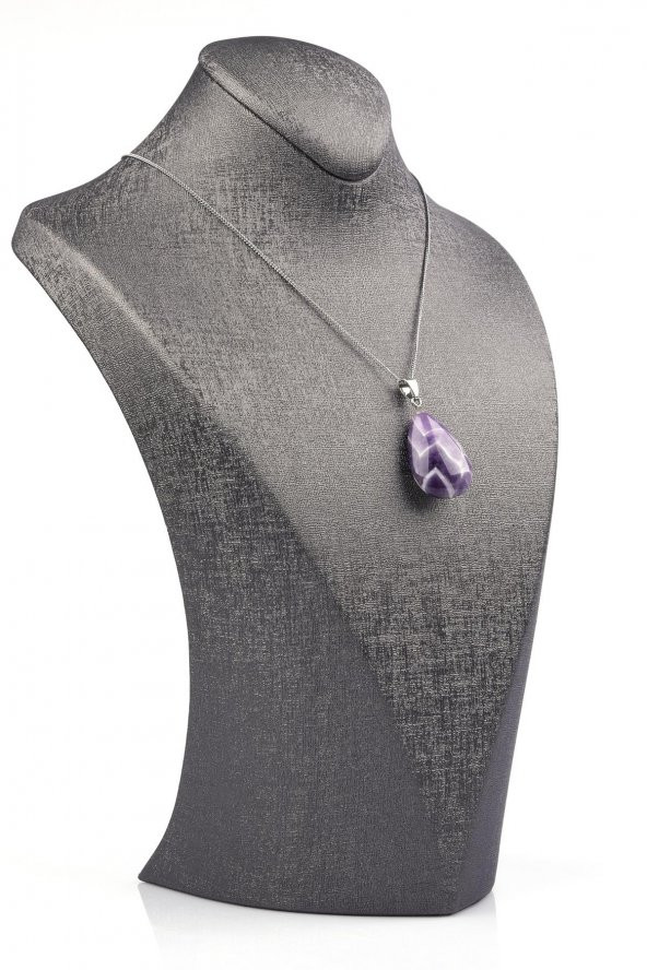 Ametist Doğal Taş Kolye - Resim 2