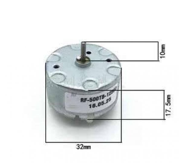 RF-500TB 6V Motor - Beşik Motoru - Resim 3